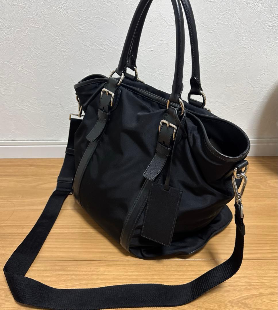 プラダ リモンタナイロン ハンドバッグ PRADA ショルダー取外し可 2WAY
