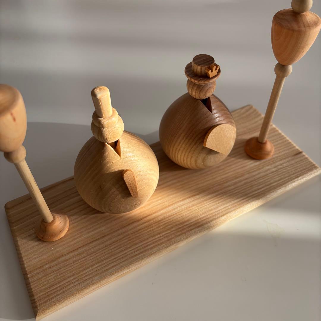 【新品/正規品】2025年度lemi toys木製雛人形　コンパクト　おひなさま