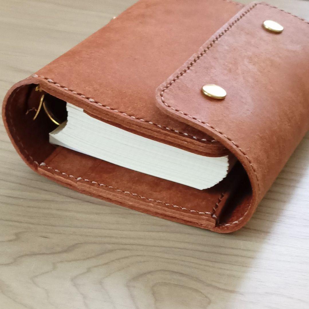 ミニ6 システム手帳 コニャック