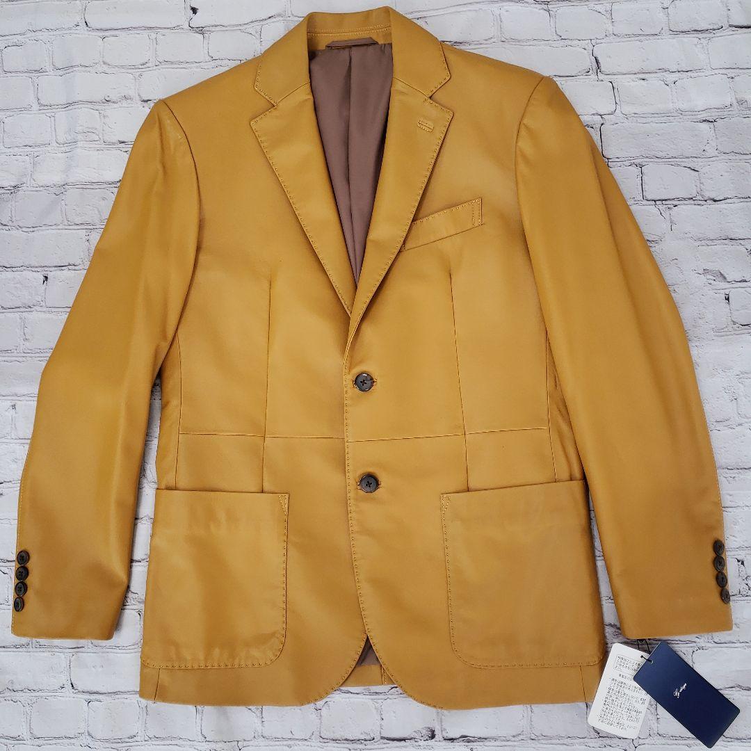 G-STAGE レザーシングルジャケット マスタード新品