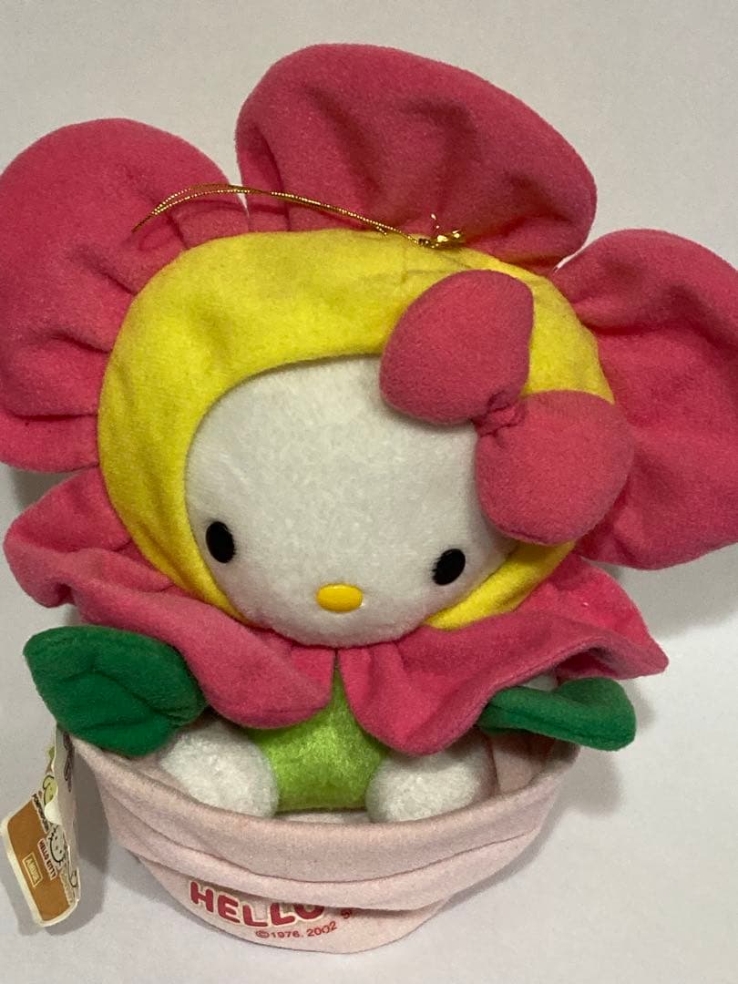 ハローキティ 花のポットぬいぐるみ 約19cm