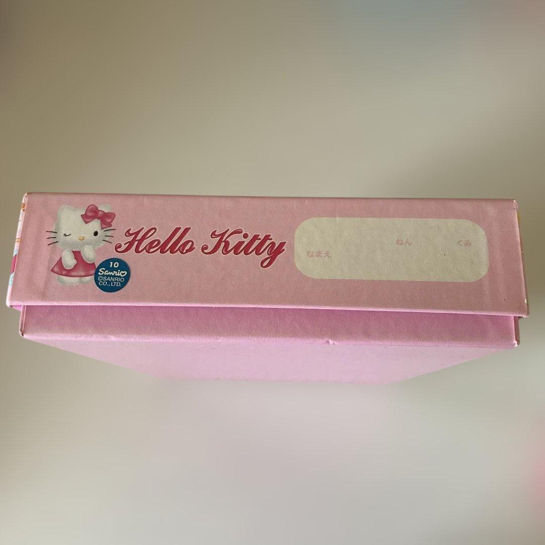 ハローキティ　お道具箱、筆箱、鉛筆キャップなどなど色々セット(未使用品、レトロ)