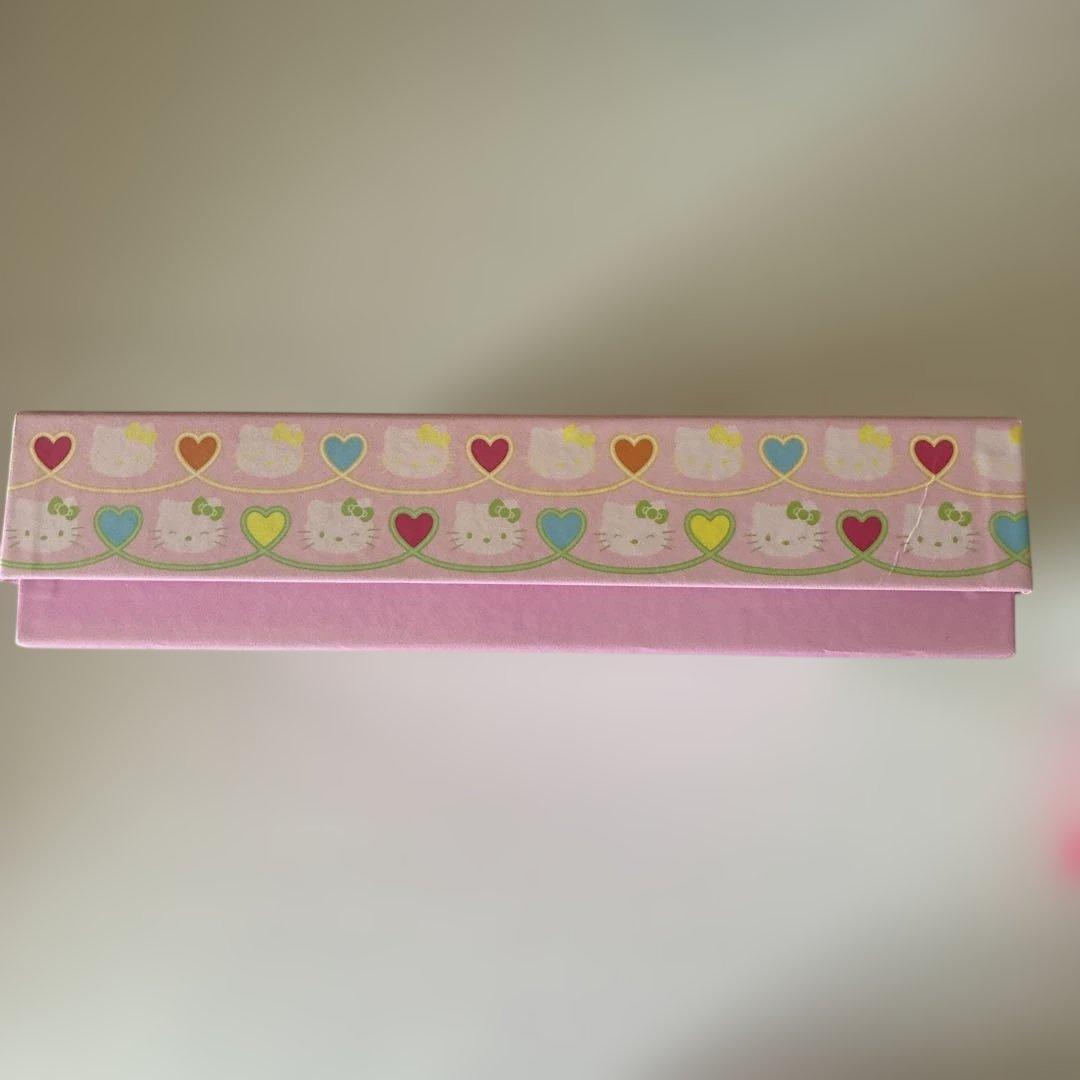 ハローキティ　お道具箱、筆箱、鉛筆キャップなどなど色々セット(未使用品、レトロ)