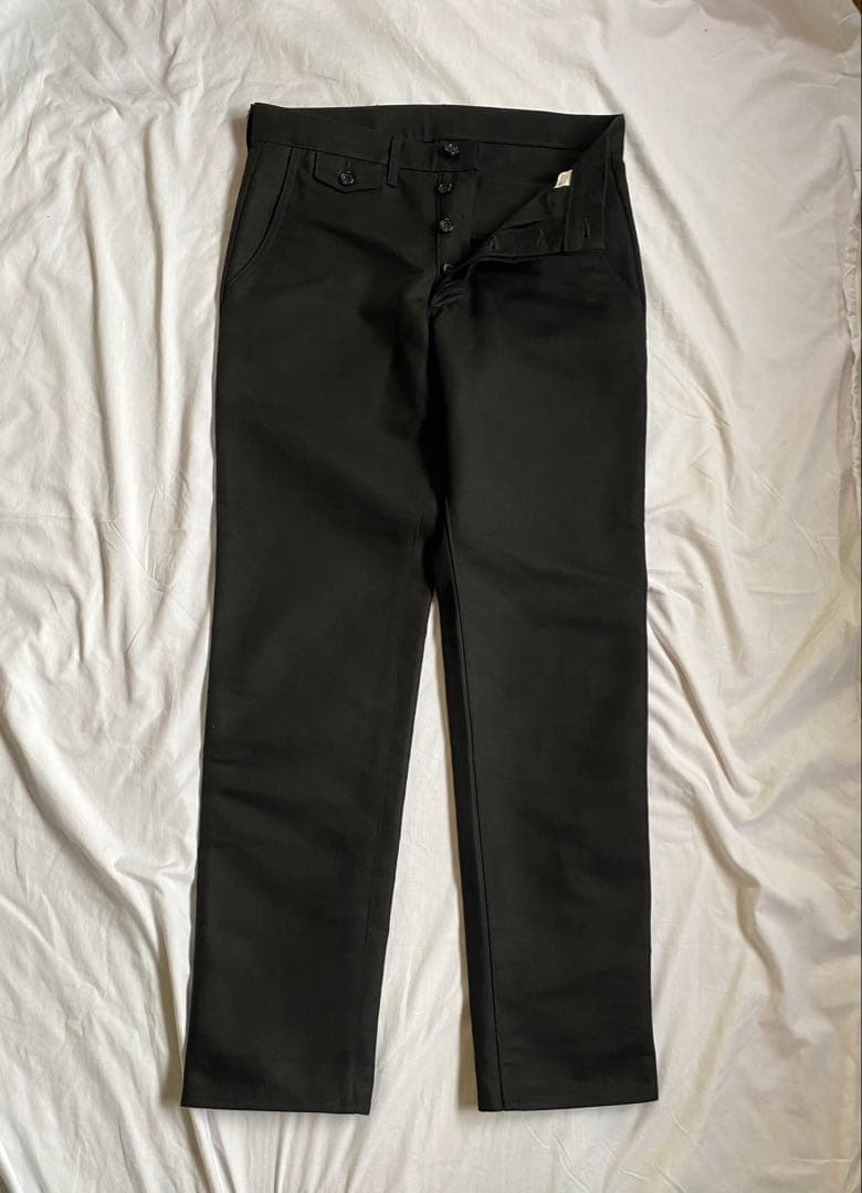 【美品】Workers officer trousers ワーカーズ ブラック