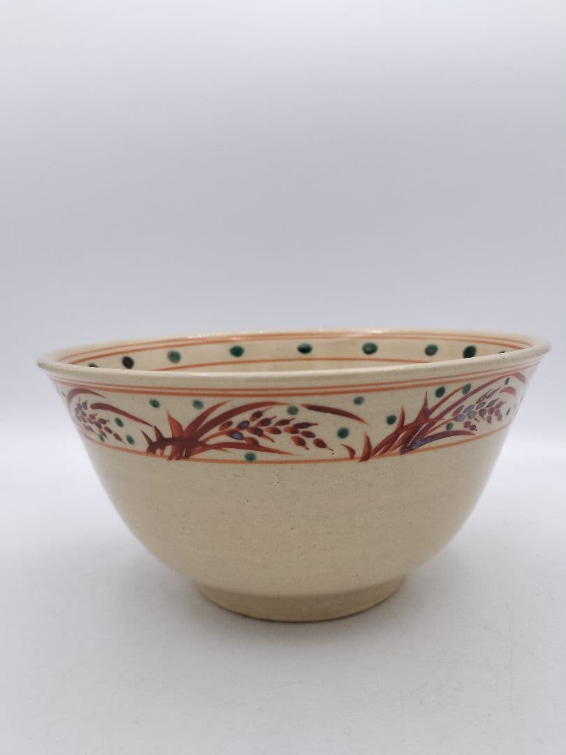 c115赤絵 菓子器 佐久間勝山 木箱 茶道具 古物　勝古窯　萬古