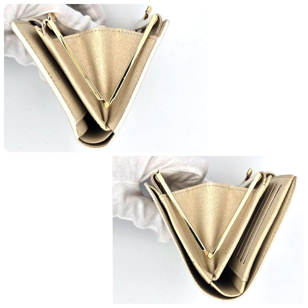 新型 ルイヴィトン ダミエアズール ポルトフォイユ ヴィエノワ がま口 折り財布