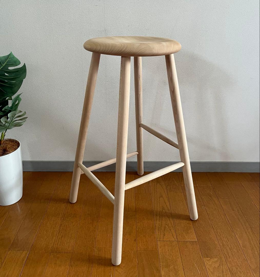 ノルディック スツール　① 北欧モダン　デンマーク　ミッドセンチュリー　無垢材