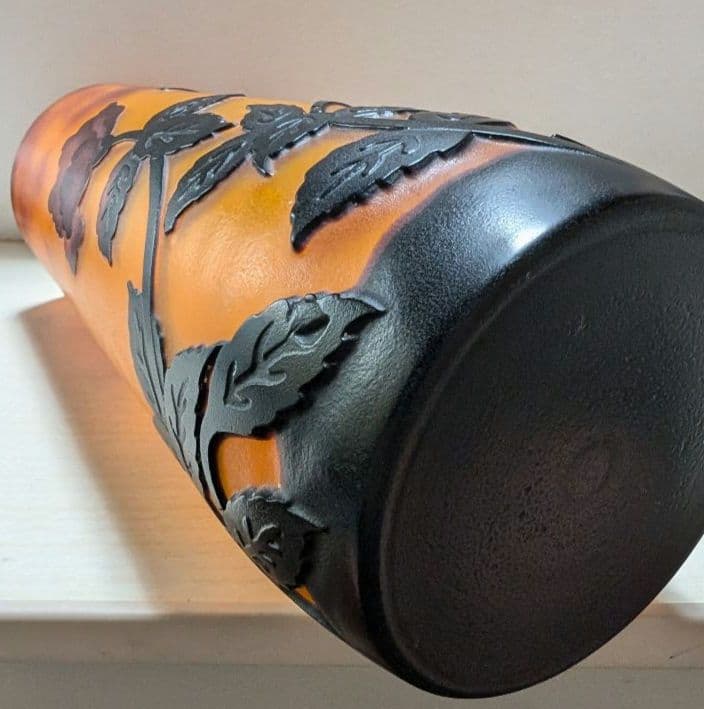 【エミールガレ】 花のガラス製花瓶