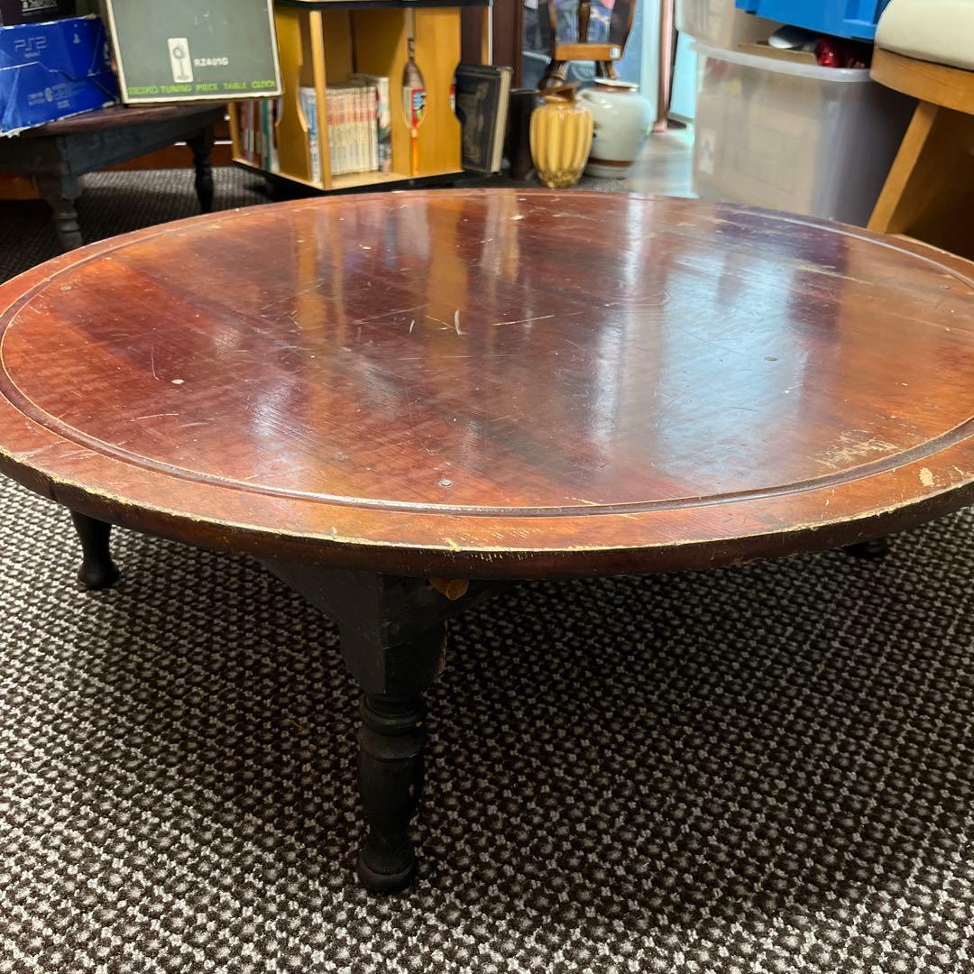 古道具　昭和レトロ感が素敵　ちゃぶ台　座卓　丸テーブル