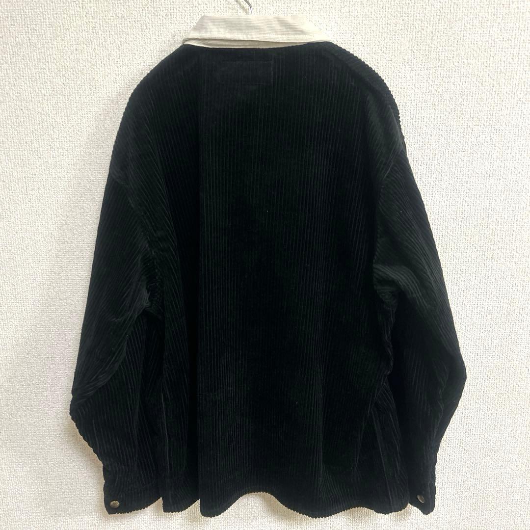 ユニバーサルオーバーオール　セットアップ　コーデュロイ　メンズ　黒　M