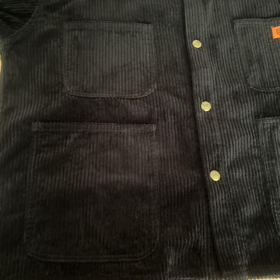 ユニバーサルオーバーオール　セットアップ　コーデュロイ　メンズ　黒　M