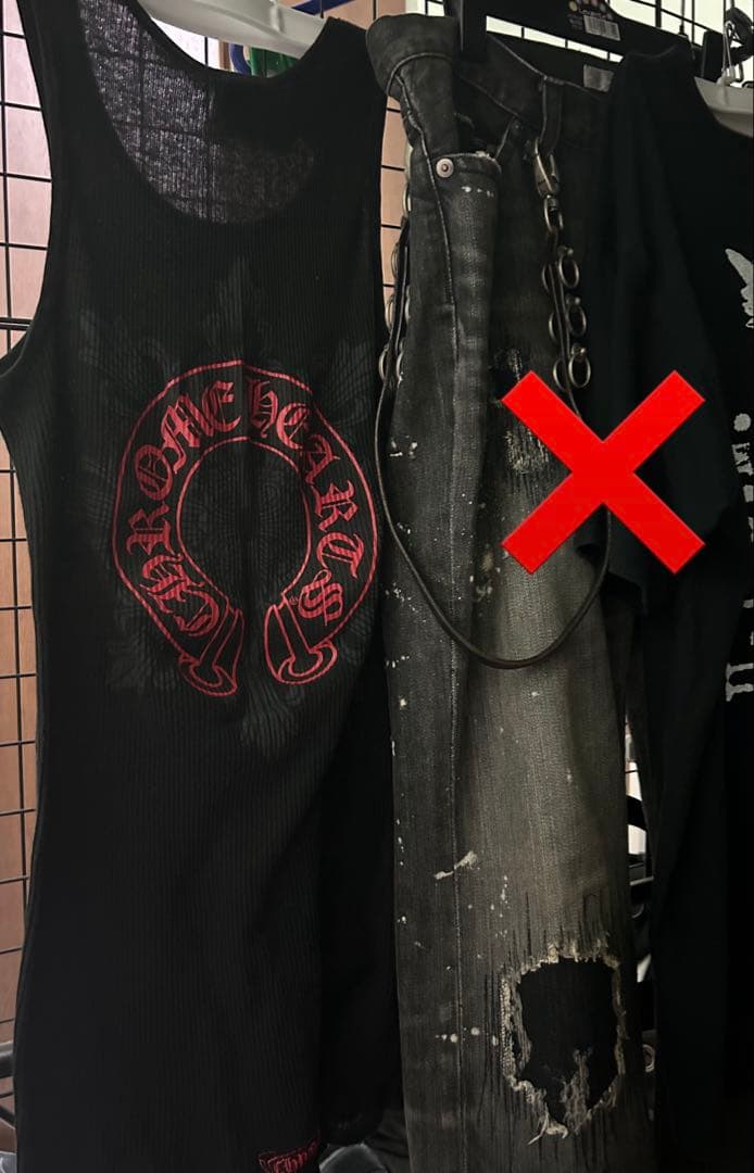 00s archive “Chrome Hearts” リブタンクトップ