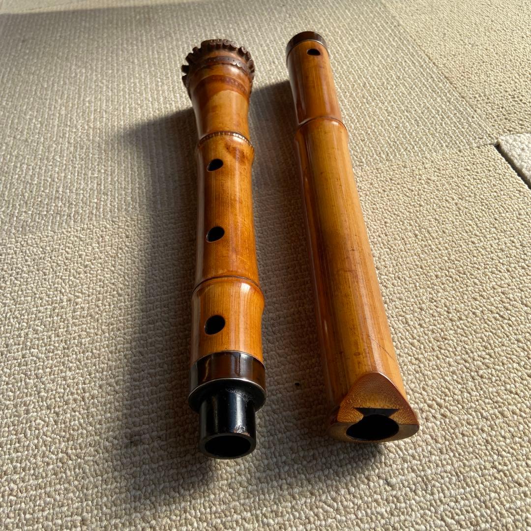 252尺八　ニ尺一寸管　晏弘銘ニ印