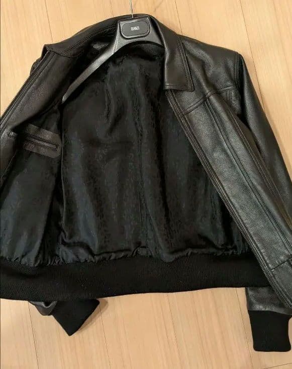 マインデニム　レザーブルゾン　　サイズ2