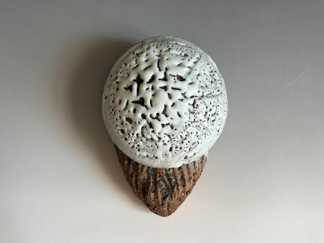 渋谷泥詩　萩焼　掛花入　茶道具