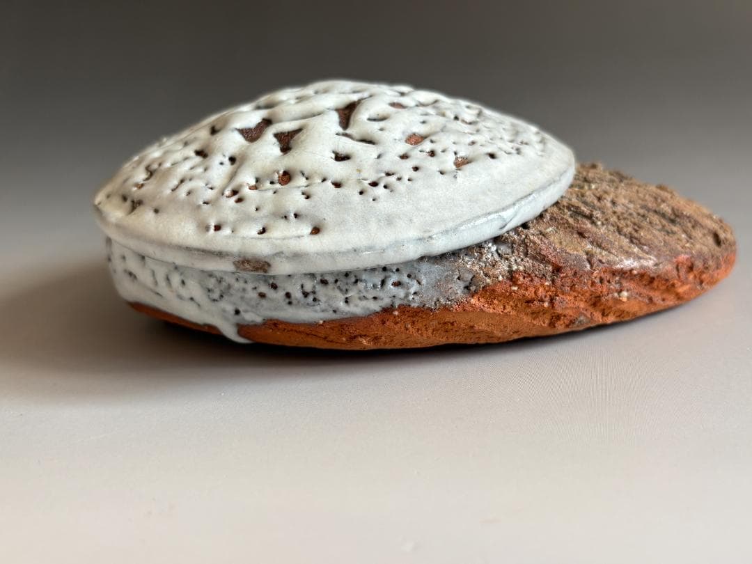 渋谷泥詩　萩焼　掛花入　茶道具