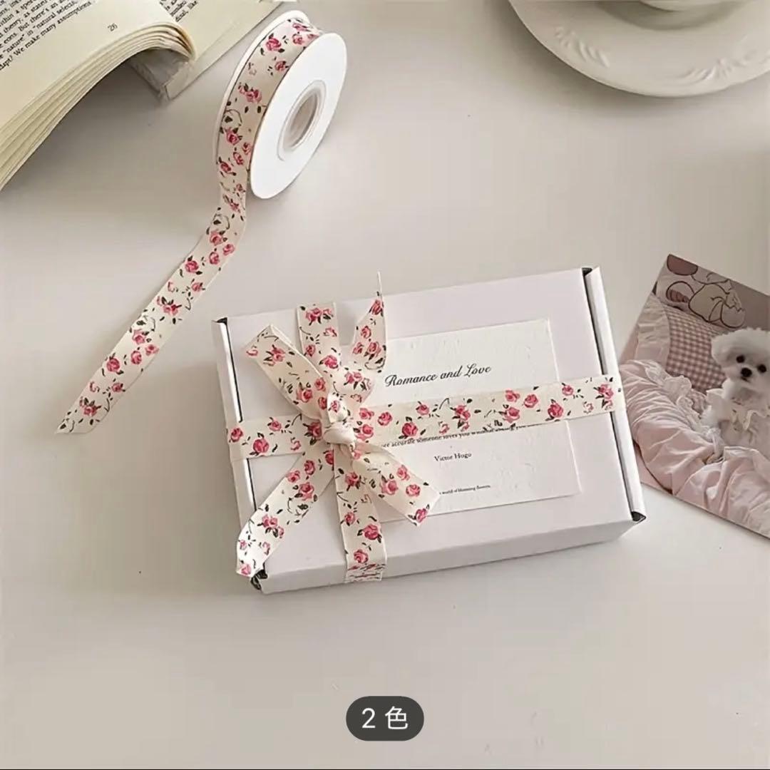 フローラルリボン　　ピンク