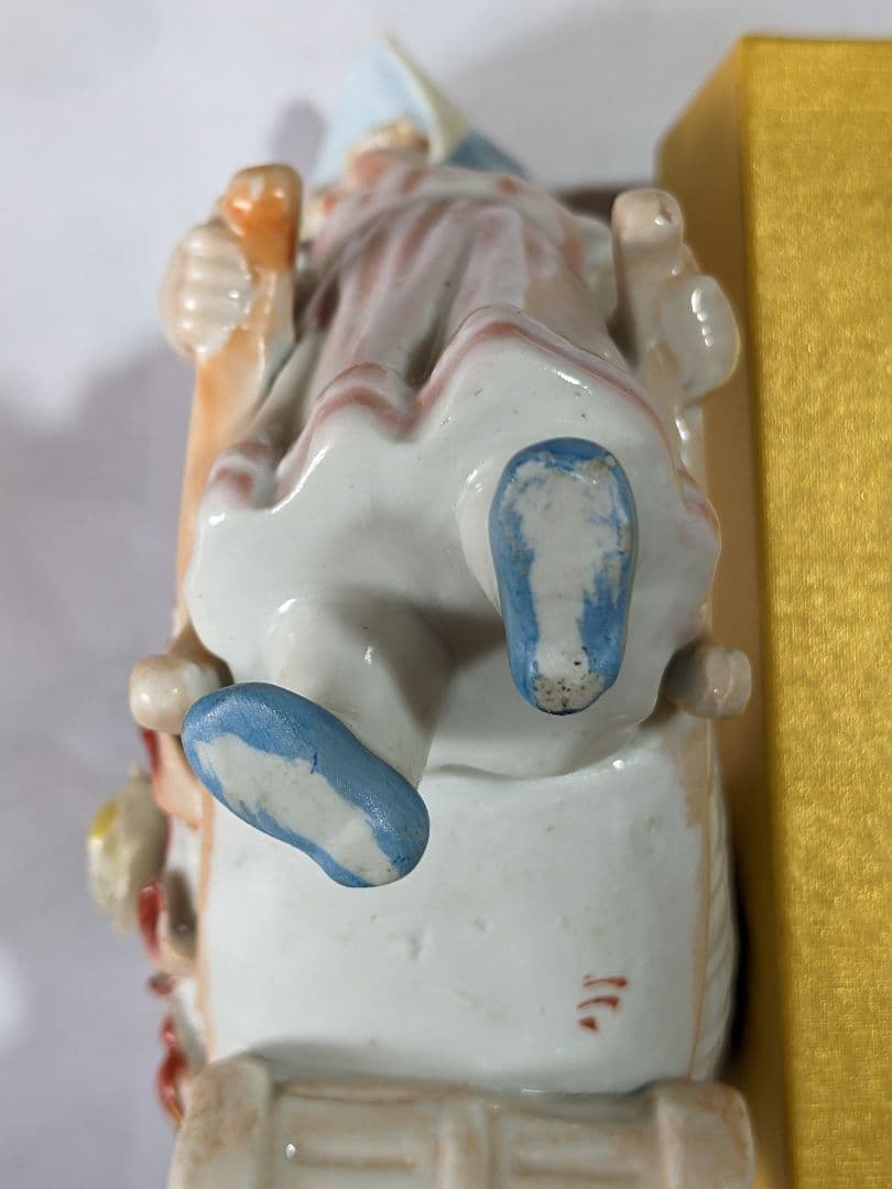 ♦明治時代 アールヌーボー 西洋アンティーク 陶磁器人形 宝石箱 骨董品