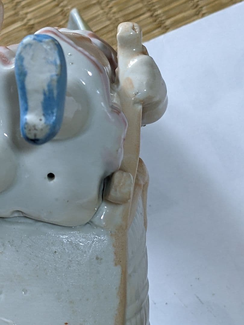 ♦明治時代 アールヌーボー 西洋アンティーク 陶磁器人形 宝石箱 骨董品