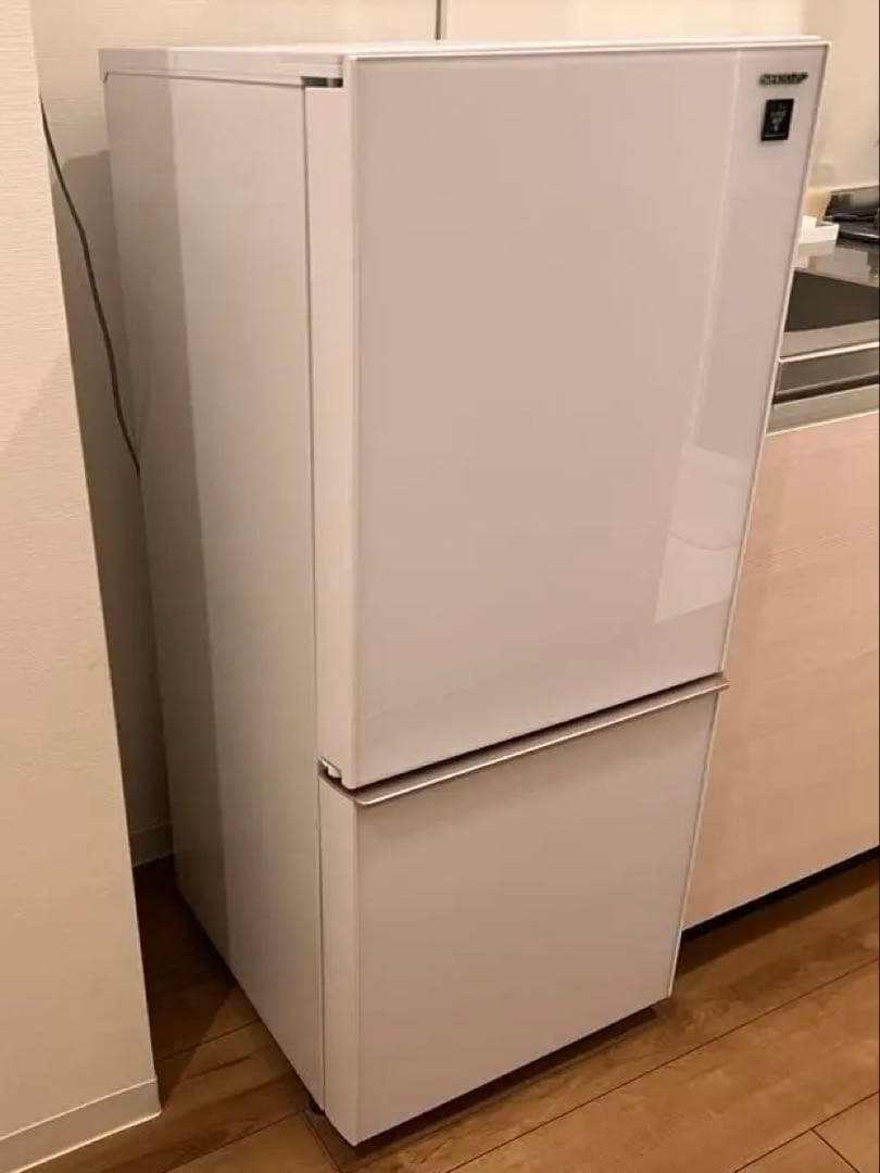 SHARP シャープ SJ-GD14E-W つけかえどっちもドア ガラスドア 白