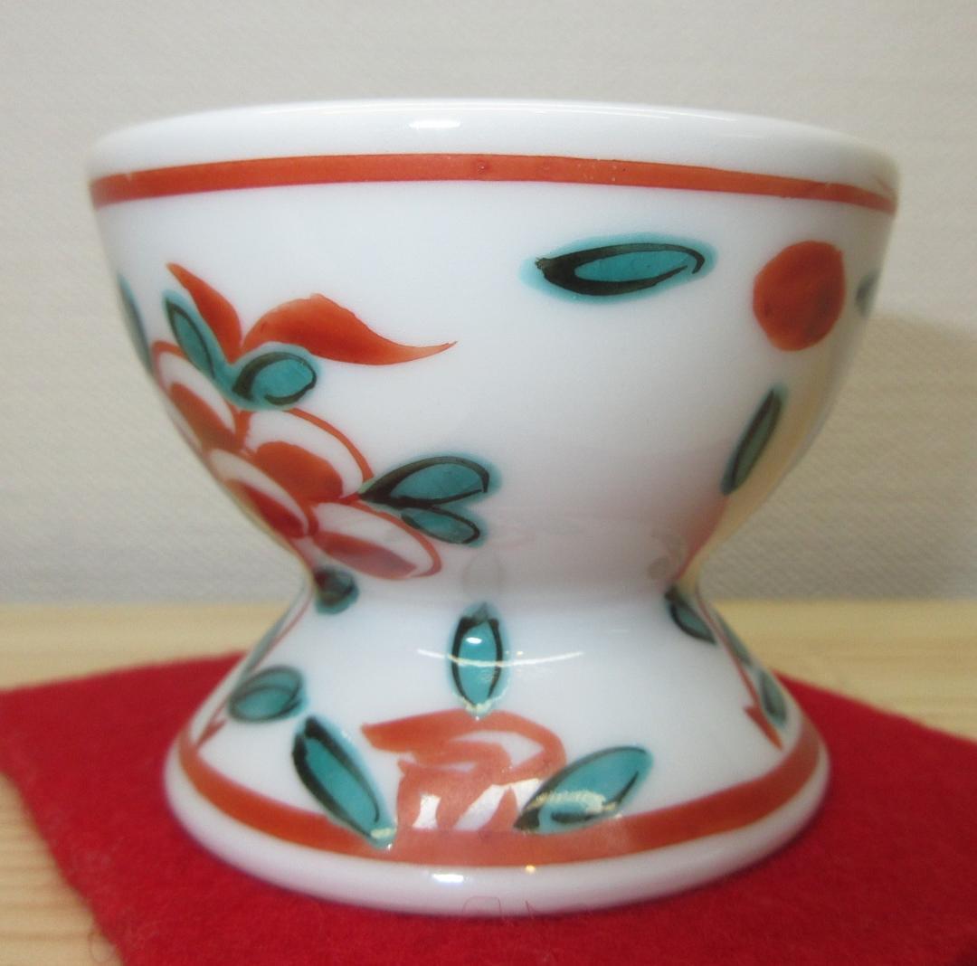 送料込【逢絢亭】茶道具 蓋置 京焼 呉須 赤絵 千切蓋置 小峠丹山 共箱入り