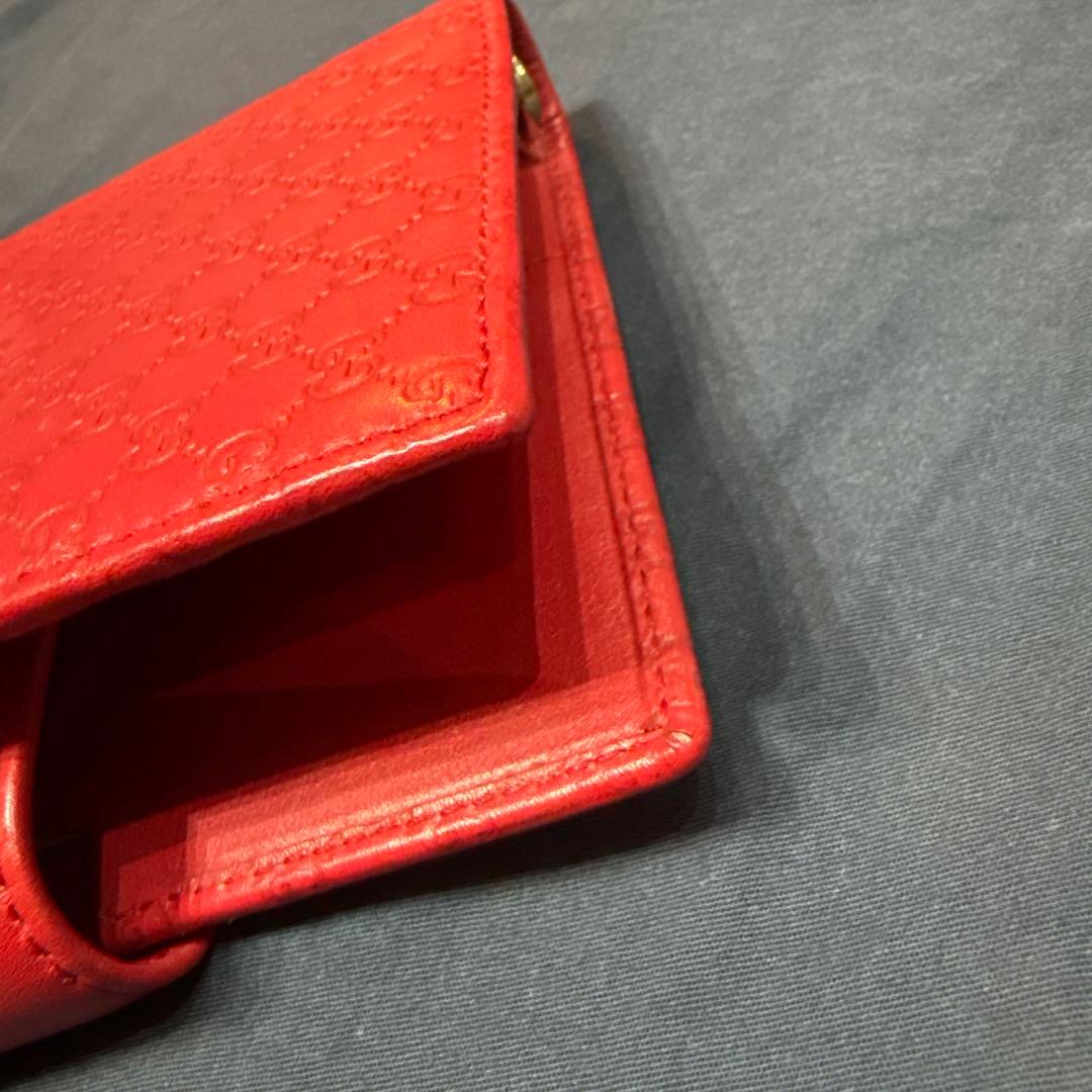 GUCCI グッチ 赤レザー 6リング スケジュール帳 GGロゴ