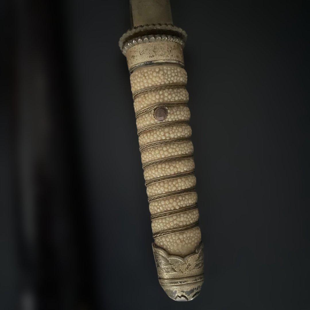 旧日本海軍 指揮刀 模造刀 42㎝ 短剣 軍刀 外装 コレクター収蔵品 短刀