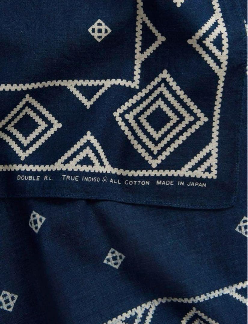 新品*RRL*ロゴ コットン スカーフ *　ダブルアールエル