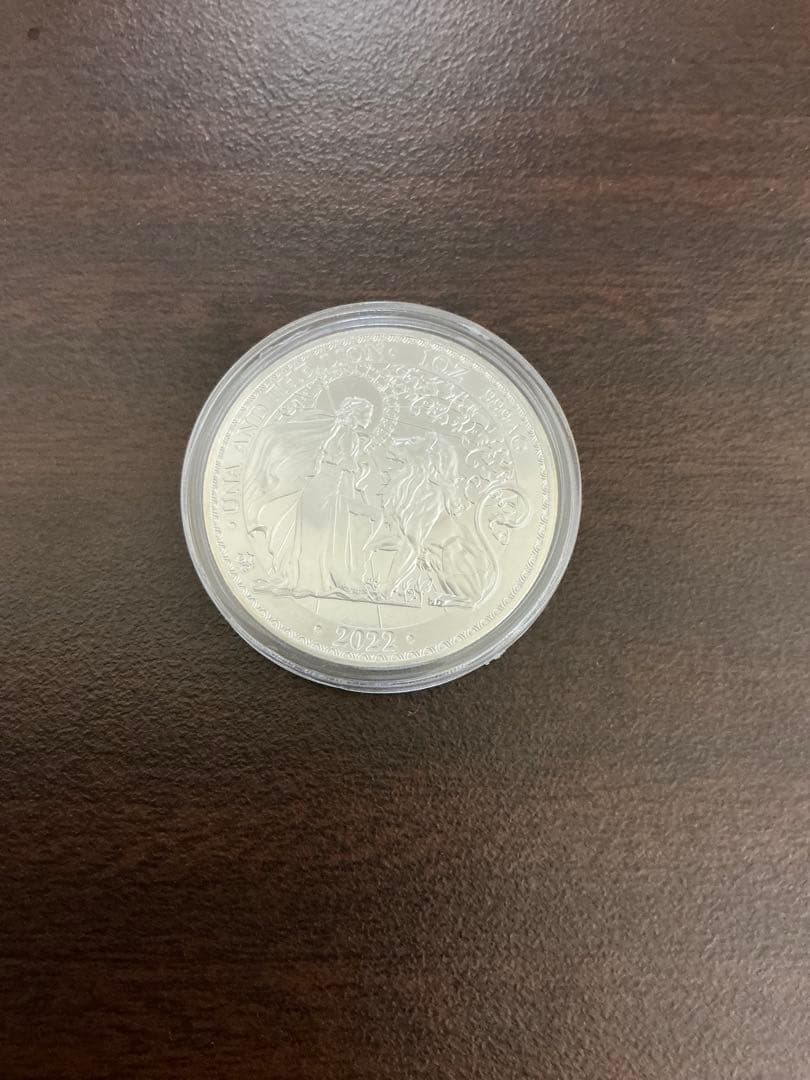 ウナとライオン　希少　2022年 セントヘレナ　純銀　1オンス　銀貨