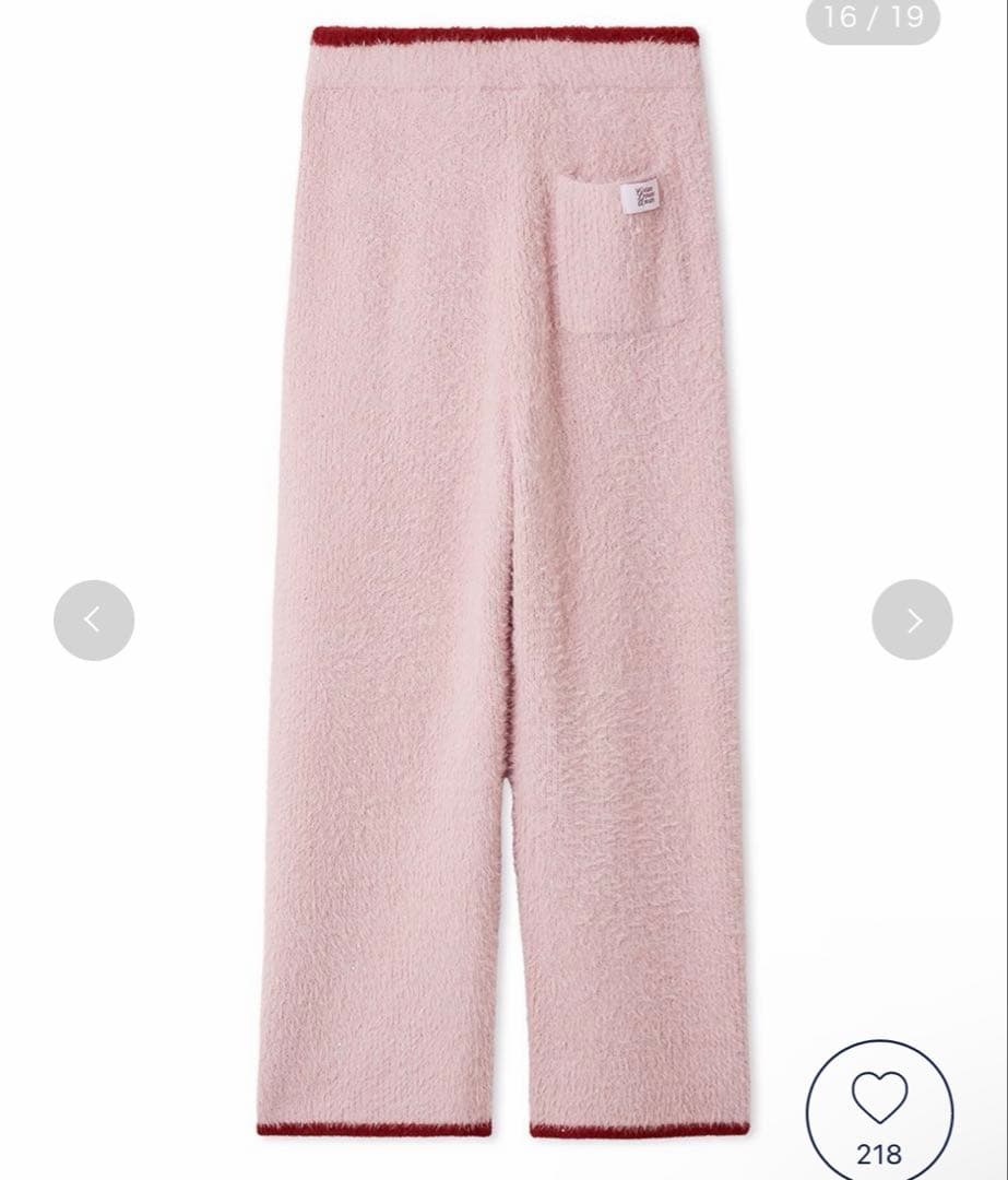 ジェラートピケ ラメフェザー プルオーバー ロングパンツ セット