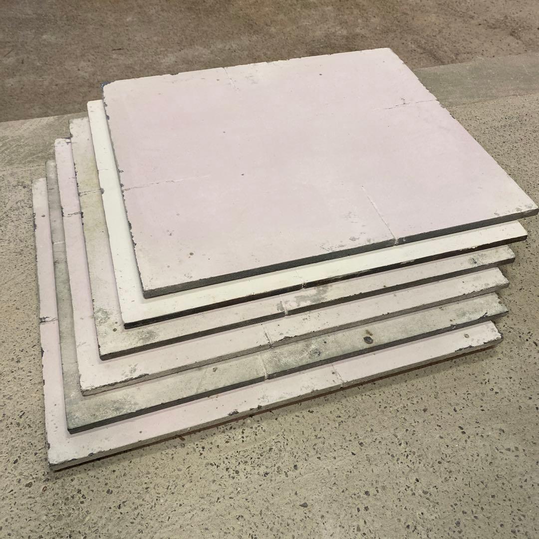 【中古品】陶芸　棚板35×40(厚8mm)6枚組③(スリット有り)