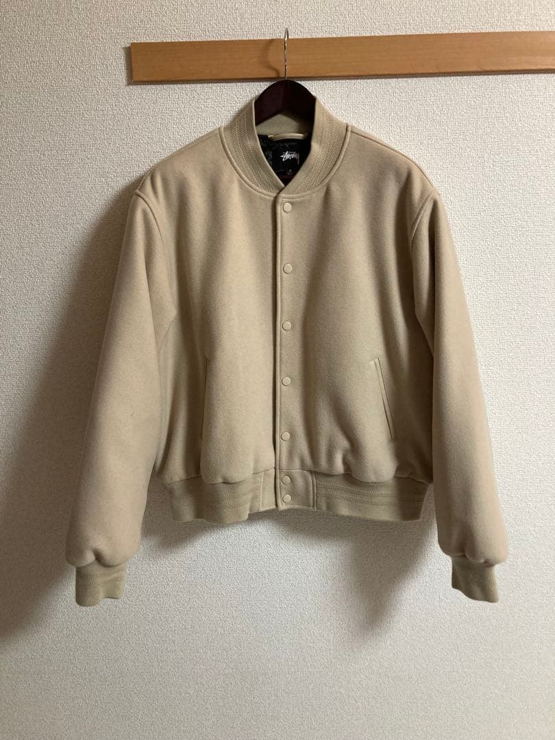 ジャケット・アウター StussySPORT MELTON VARSITY JACKET