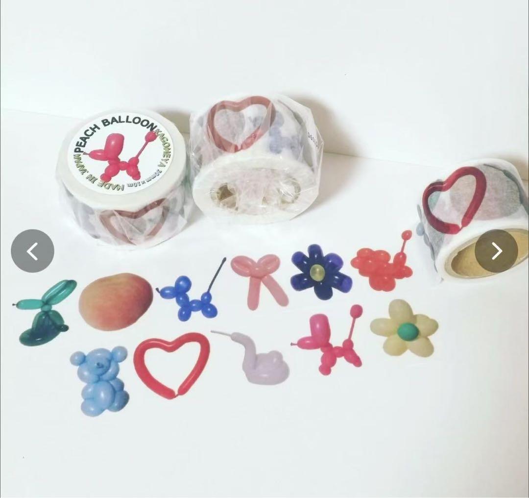 新品未開封 PEACH BALLOON マスキングテープ 48個セット