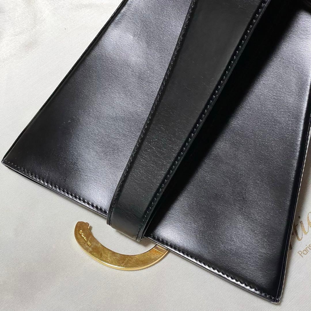 Cartier カルティエ　バック ゴールド 革ブラック