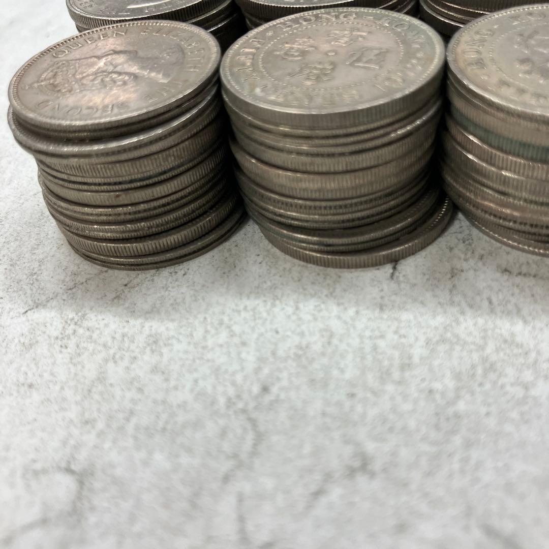 香港　50セント　白銅貨　200枚エリザベス　　まとめ売り