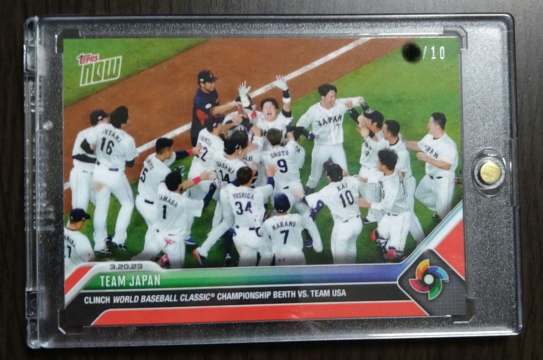 WBC topps now 準決勝　日本サヨナラ勝利　レッドパラレル10シリアル