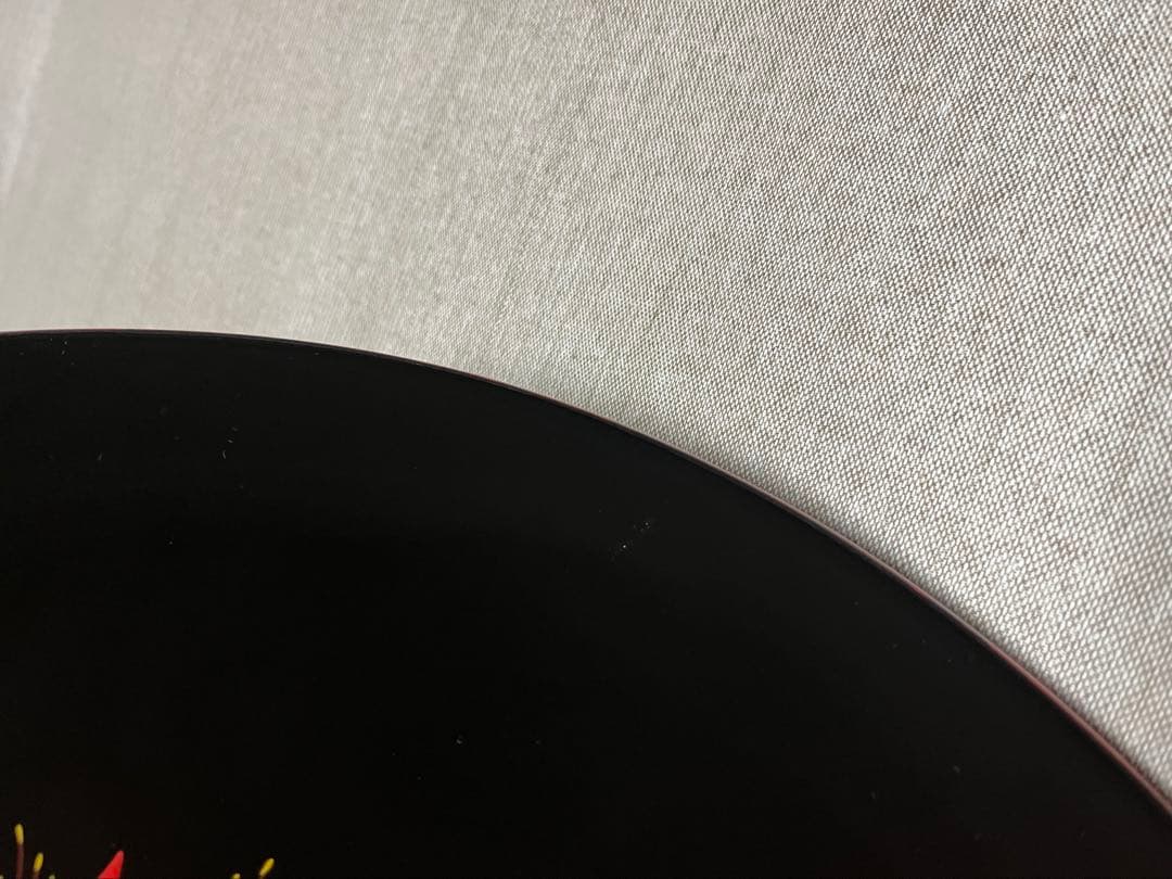 沖縄漆器　べんぼう 紅房 漆大皿
