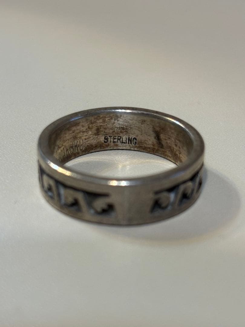 ターコイズ石付きシルバーリング インディアンジュエリー