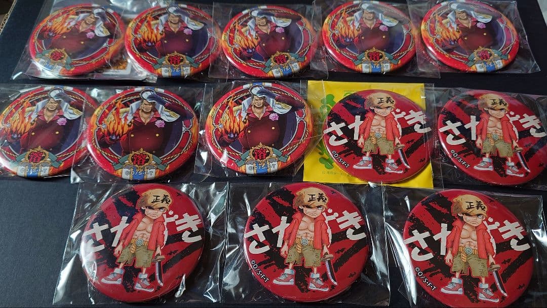 ワンピース 輩缶バッジ コースター サカズキ 赤犬