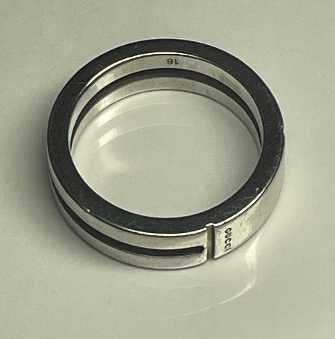 GUCCI 指輪　ダブルラインリング　15号