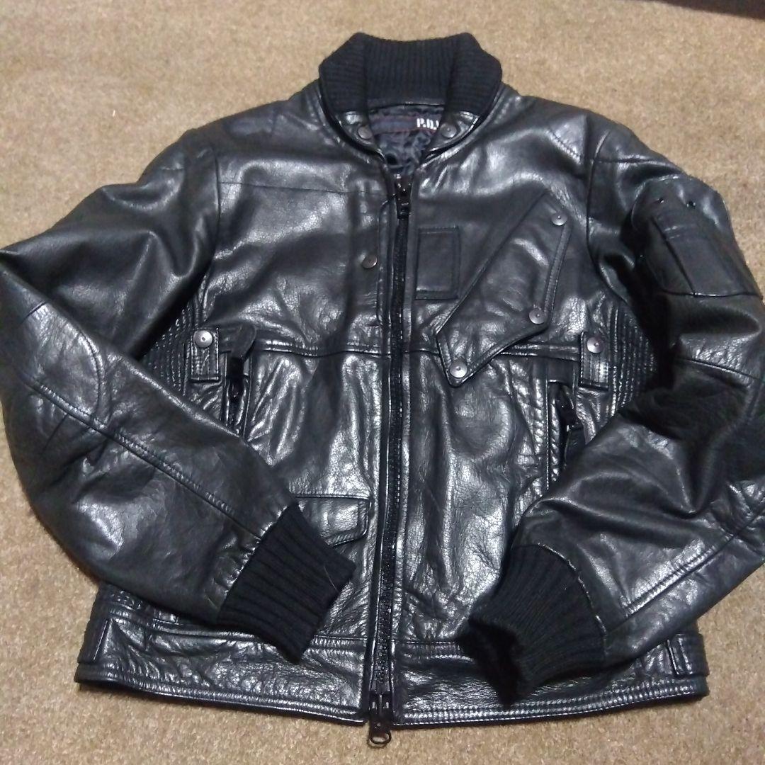 AVIREX アヴィレックス P.D.W. 牛革レザー スワットレザージャケット