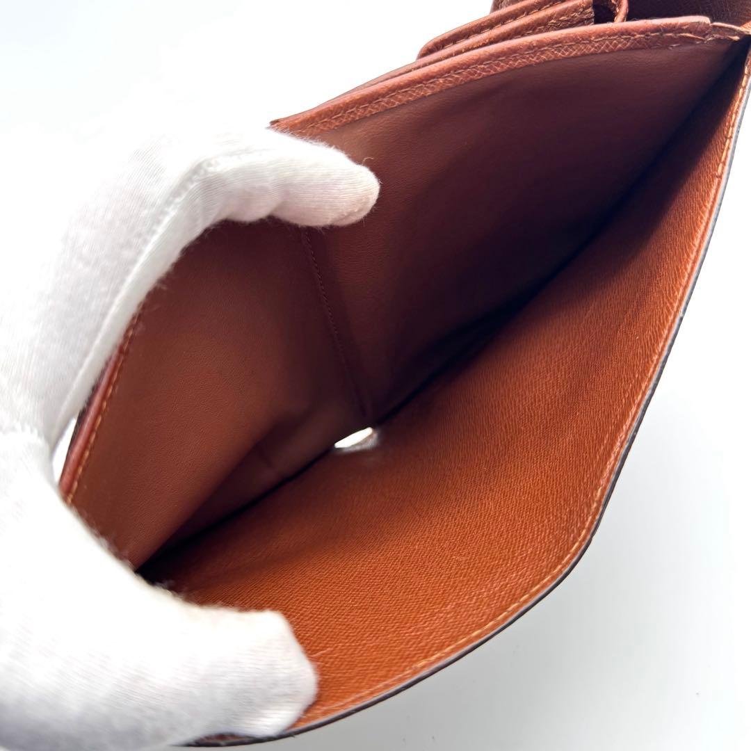 美品✨️ルイヴィトン　モノグラム　ポルトトレゾール　エテュイパピエ　三つ折り財布