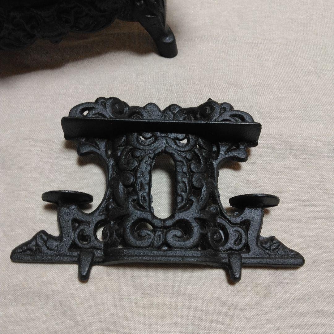 ヴィンテージCRECENTミニチュア鋳鉄製ストーブ·アンティークキッチン·レア