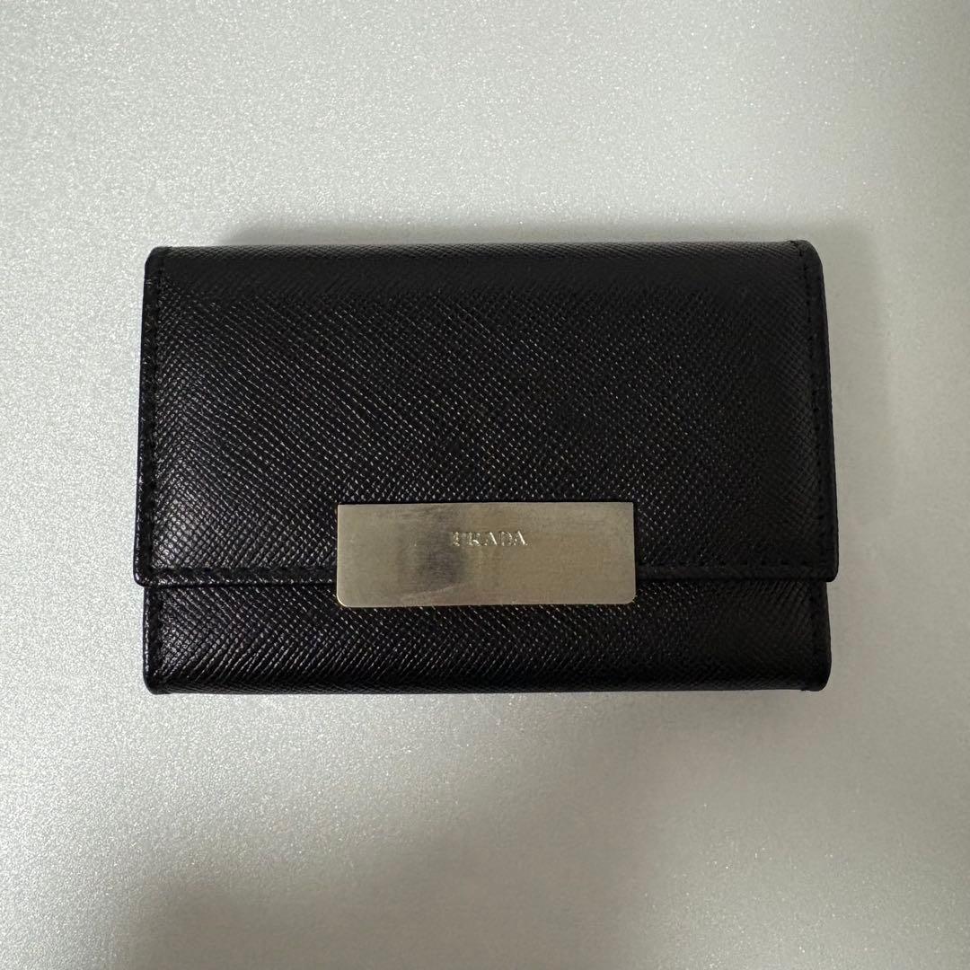 小物 10s prada archive leather key&card case