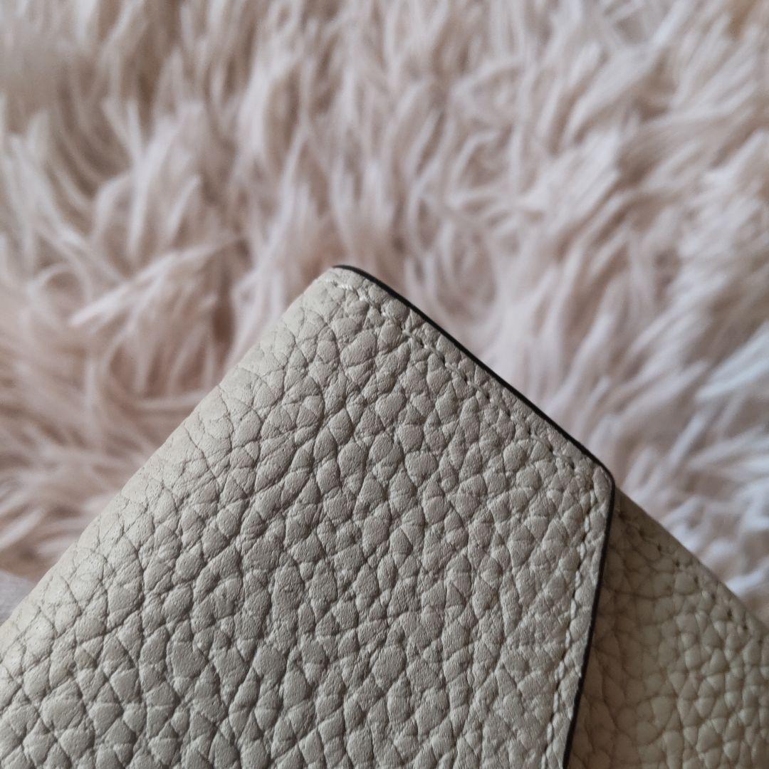 新品同様✨ボナベンチュラ 三つ折り財布 オフホワイト バイカラー