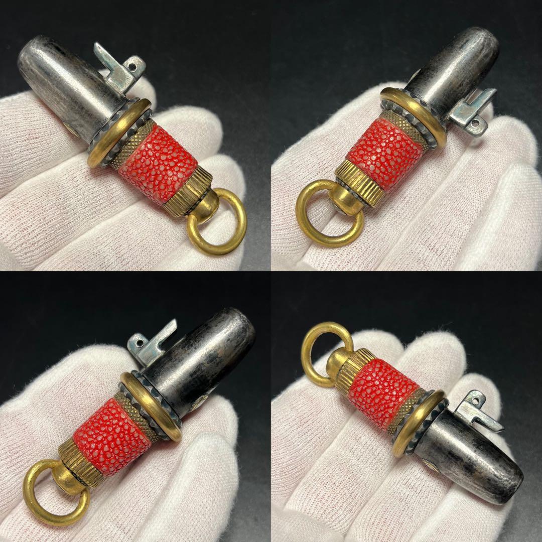 ◎江戸時代 本鮫皮十手型根付鉄地根付 腰提げ物◎古美術骨董武具◎古道具 庵々