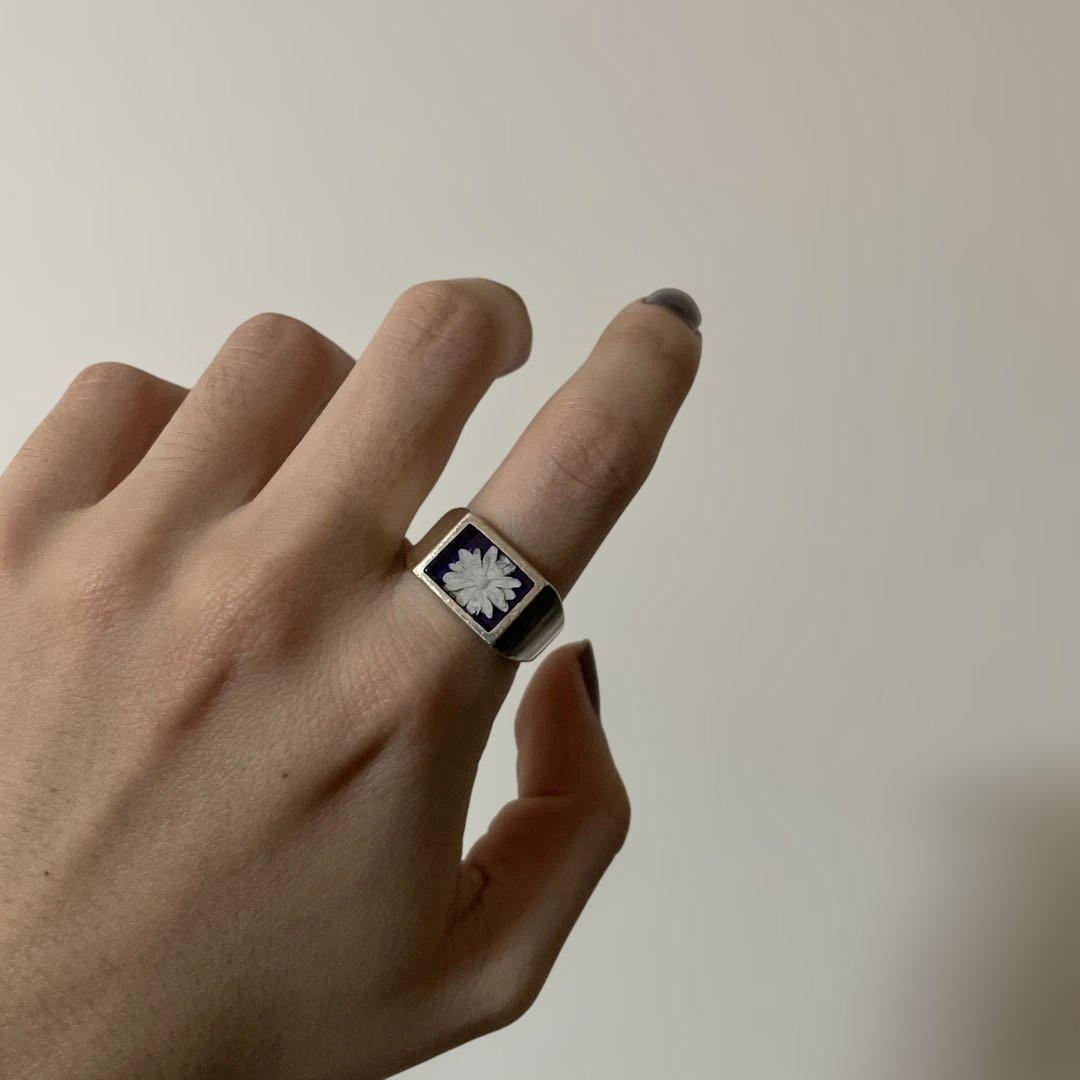 XOLO jewelryドライフラワー　リング　13〜14号