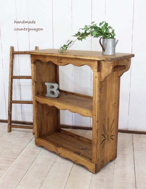 ハンドメイド　麦穂のカントリーキッチンワゴン