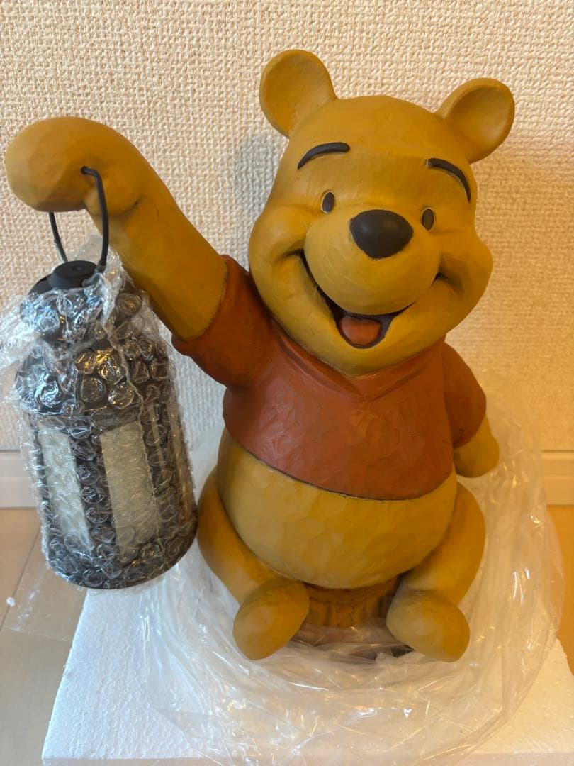 ディズニー　プーさん ランタン付き　ガーデンセンサーライト