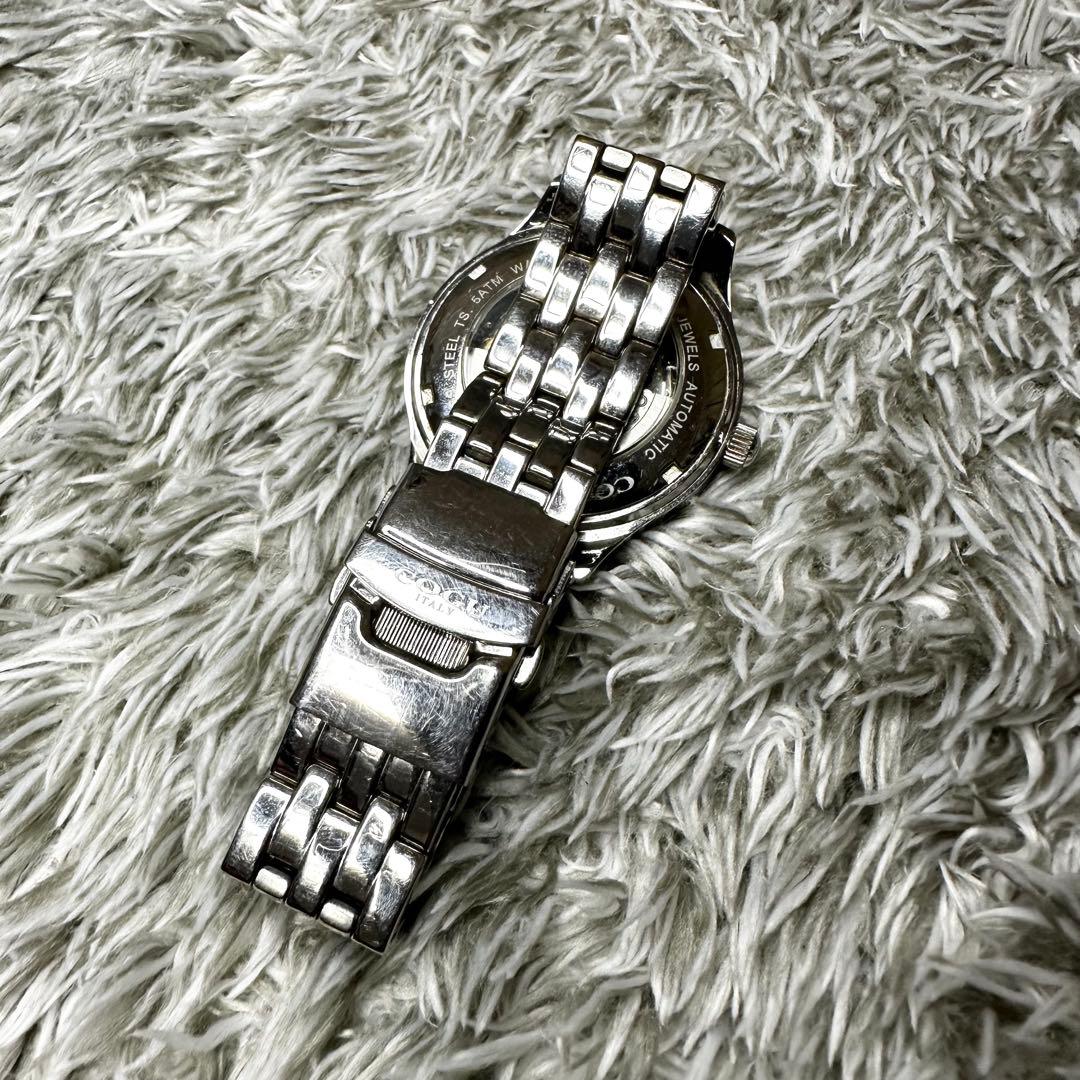 【稼働】COGU コグ スケルトン 自動巻き　メンズ 裏スケ　機械式